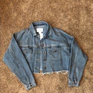 Cropped jean jacket